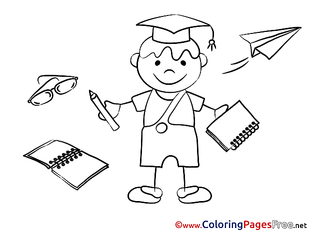 Free Graduation Student Coloring Sheets