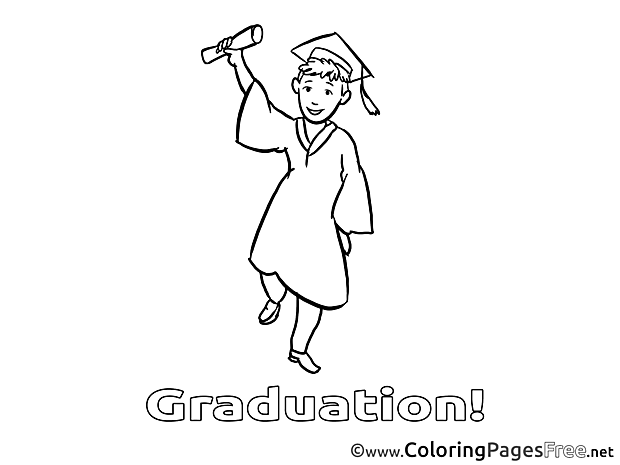 Graduation Coloring Pages download