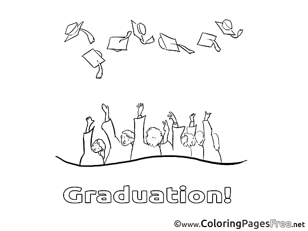 Graduation Coloring Pages free Bachelor