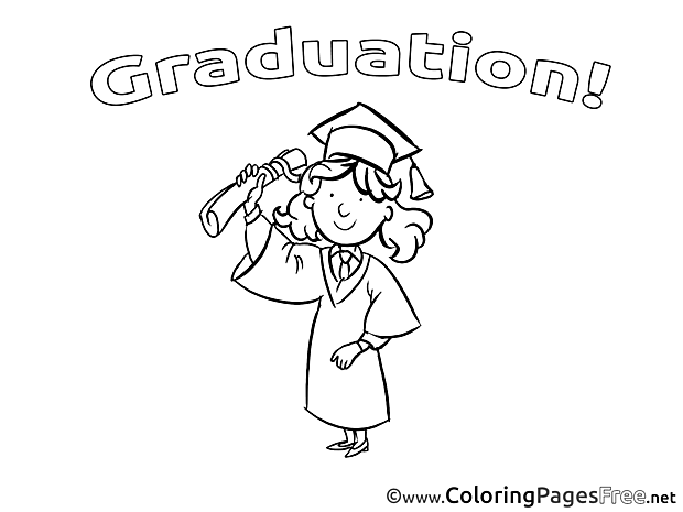 Graduation Diploma free Coloring Pages