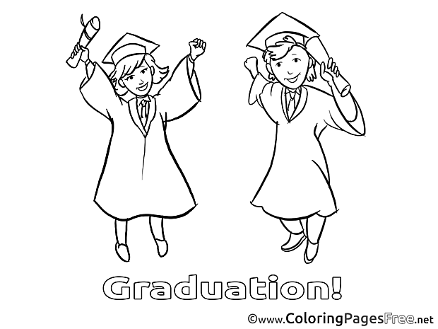 Kids Graduation Coloring Pages Bachelor