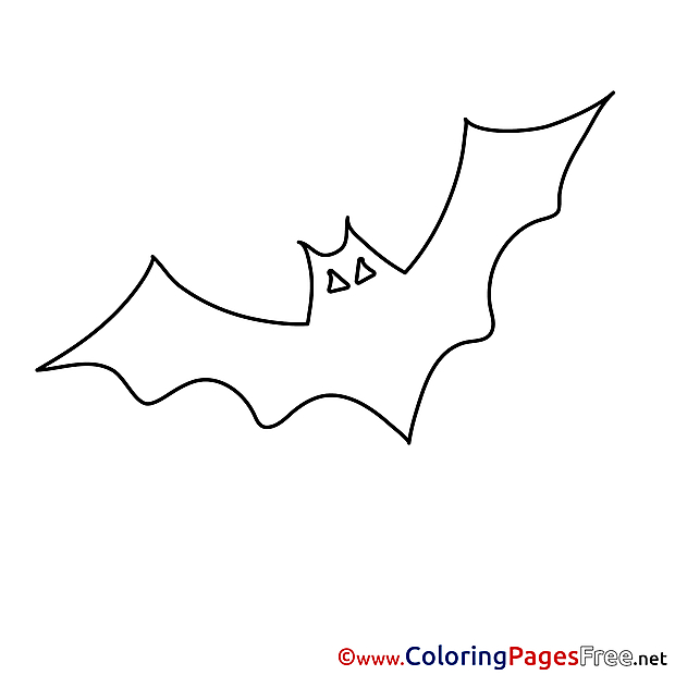 Bat Kids Halloween Coloring Pages