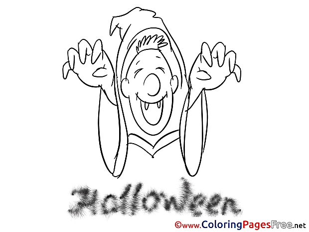 Deguise Coloring Pages Halloween