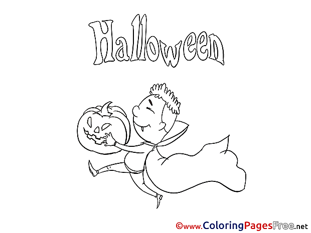 Deguise free Colouring Page Halloween