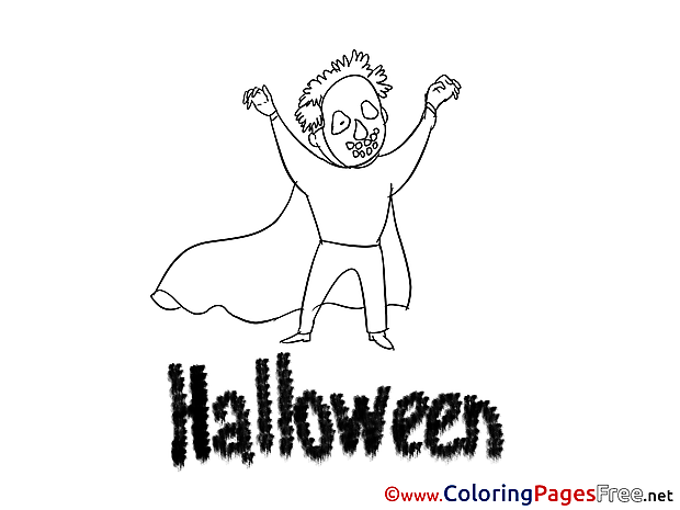 Friday 13 download Halloween Coloring Pages