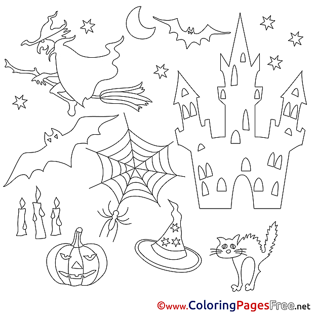 Holiday Coloring Sheets Halloween free