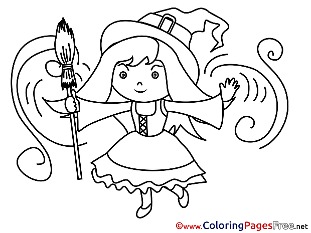 Magician Coloring Sheets Halloween free