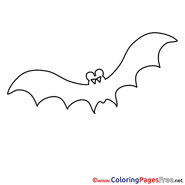 Printable Bat Coloring Pages Halloween