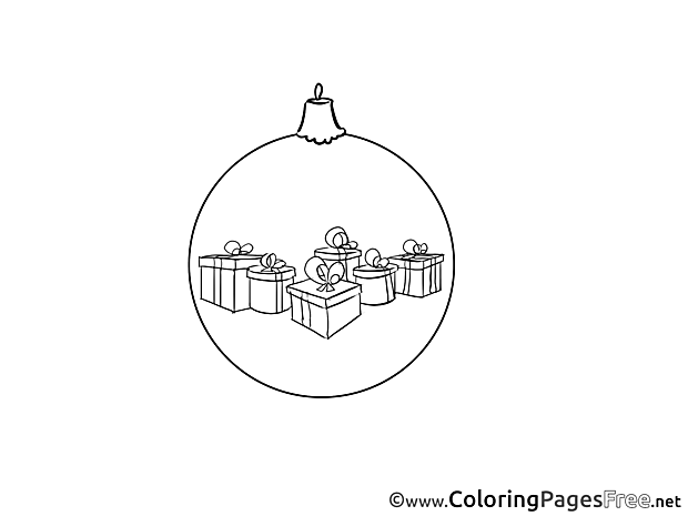 Christmas Toy Colouring Sheet download New Year