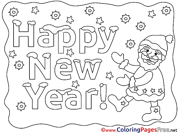 Download New Year Eve Coloring Pages