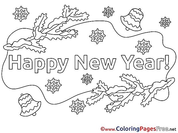 Eve free New Year Coloring Sheets