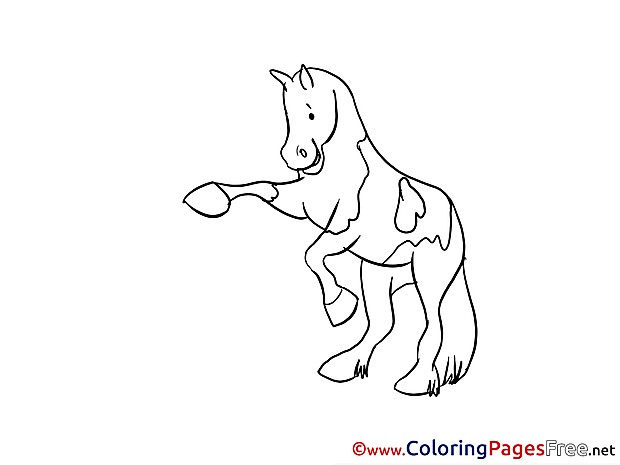 Dance Horse download printable Coloring Pages