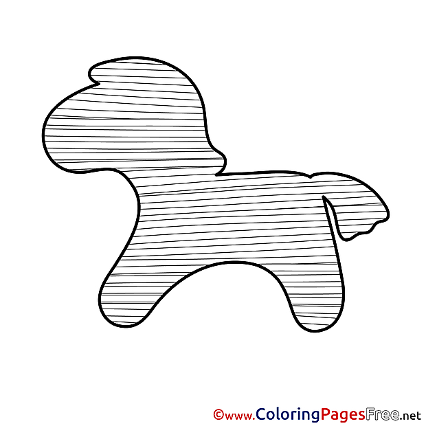 Download Colouring Sheet free Horse