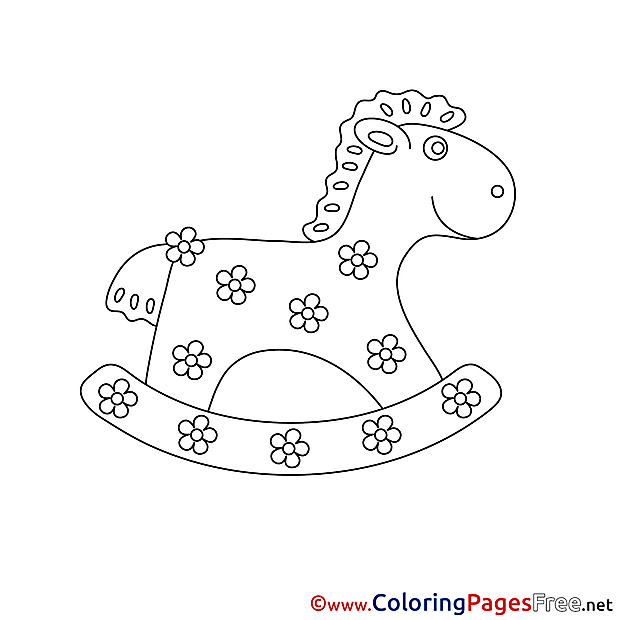 Download Rocking Horse printable Coloring Pages