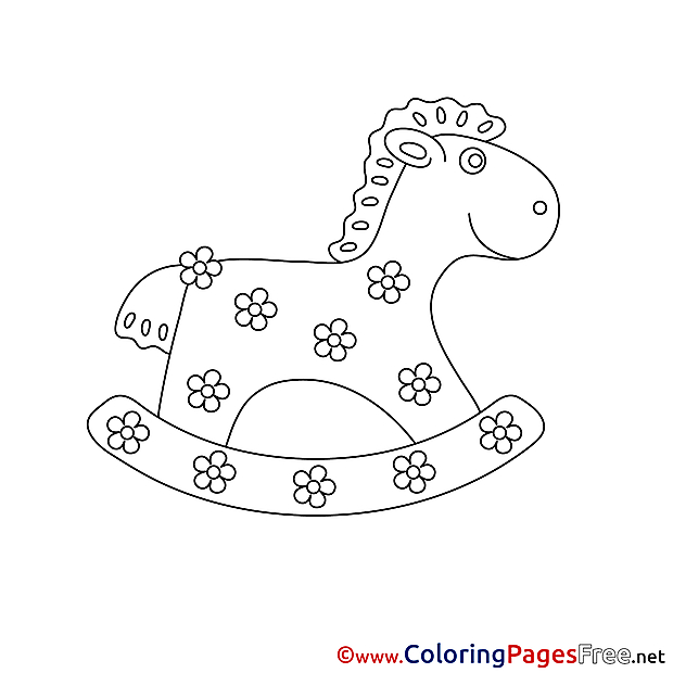 Download Rocking Horse printable Coloring Pages