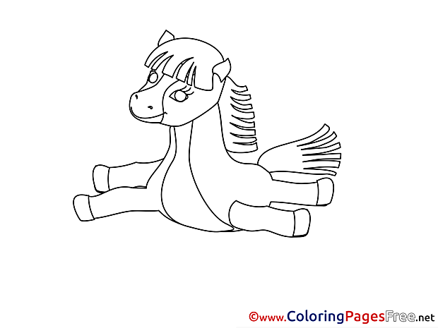 Drawing Horse Colouring Page printable free