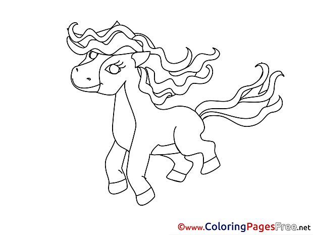 Foal free Colouring Page download