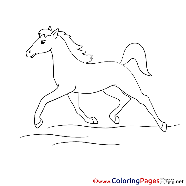 Gallop Children Coloring Pages free