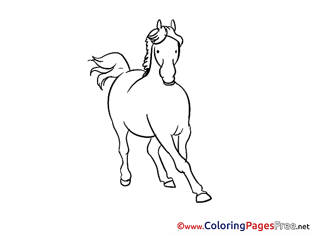 Gallop Horse Coloring Sheets download free