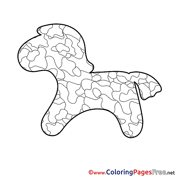 Horse Silhouette free printable Coloring Sheets