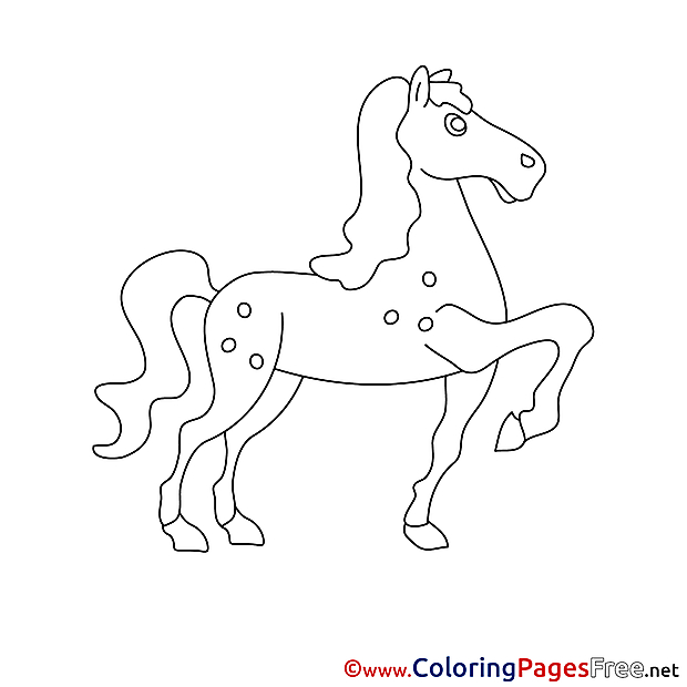 Image Horse printable Coloring Sheets download