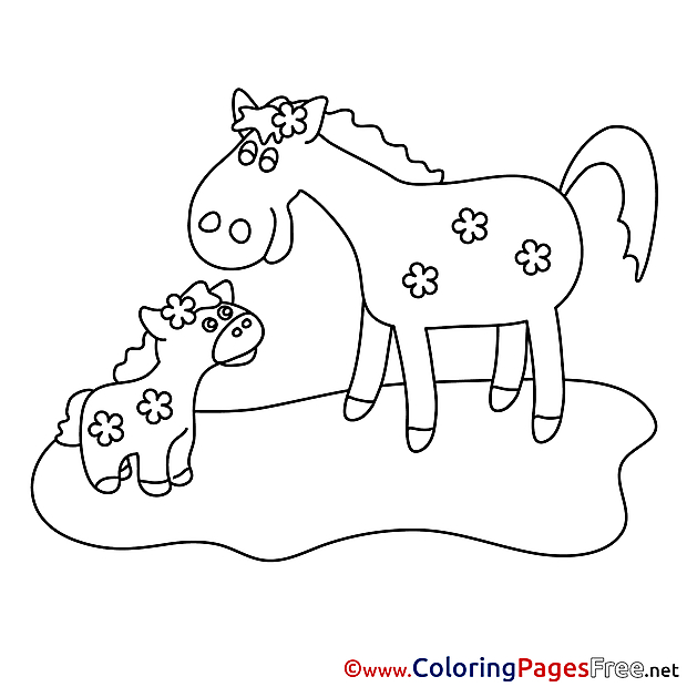 Mare Foar for free Coloring Pages download