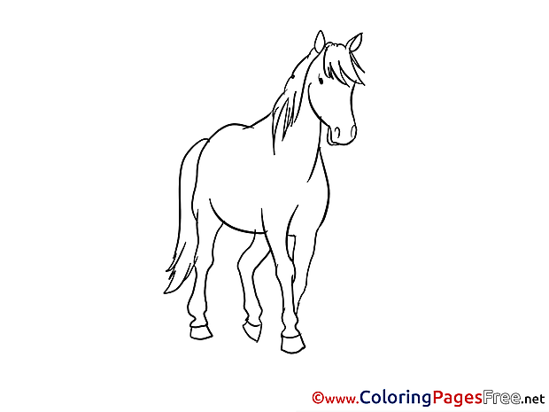 Mare Kids download Coloring Pages