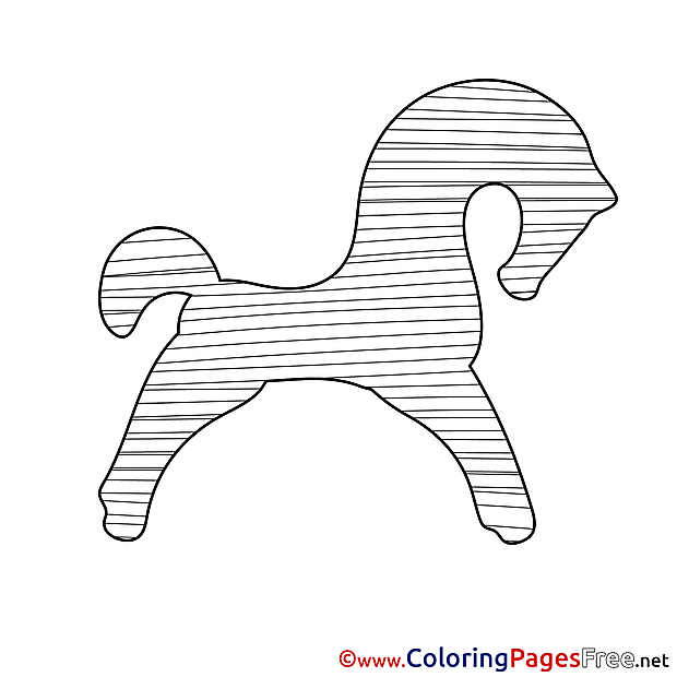 Silhouette Horse printable Coloring Pages for free