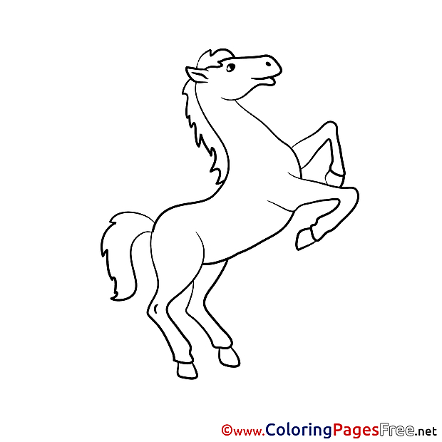 Stallion Coloring Sheets download free