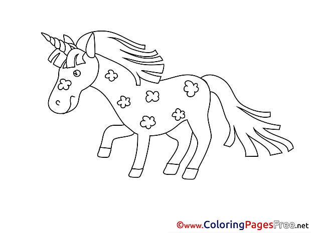 Unicorn free printable Coloring Sheets