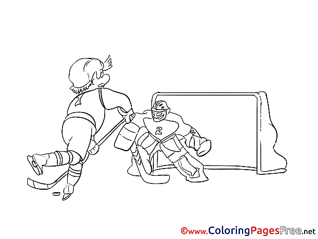 Goalkeeper download printable Coloring Pages