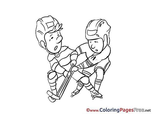 Rivals Ice Hockey Kids download Coloring Pages
