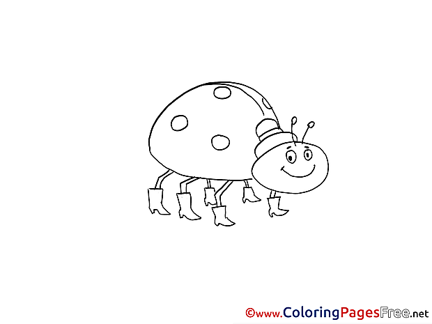 Bug Children download Colouring Page