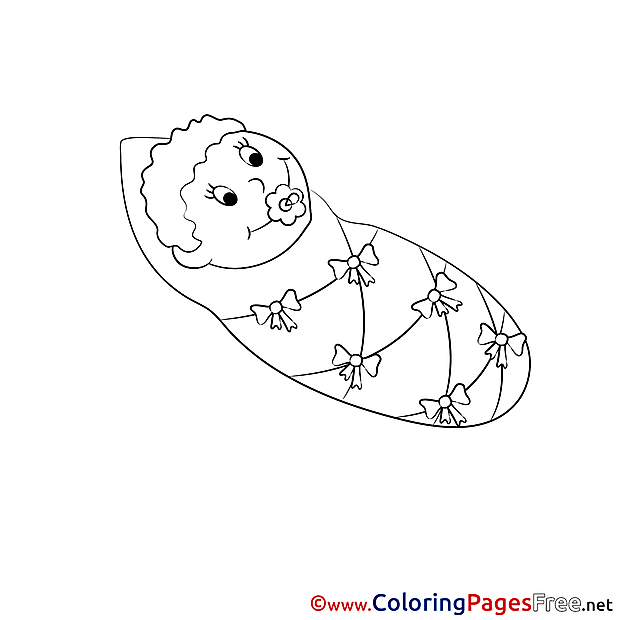 Baby for Children free Coloring Pages