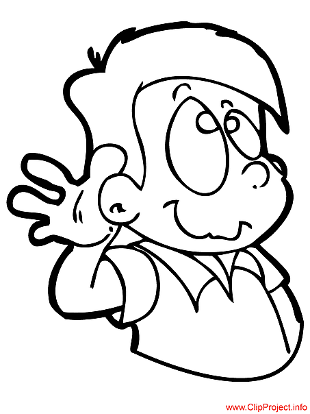 Boy image for coloring