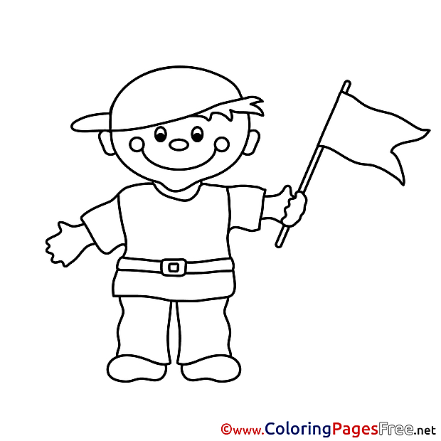 Flag Colouring Sheet download free