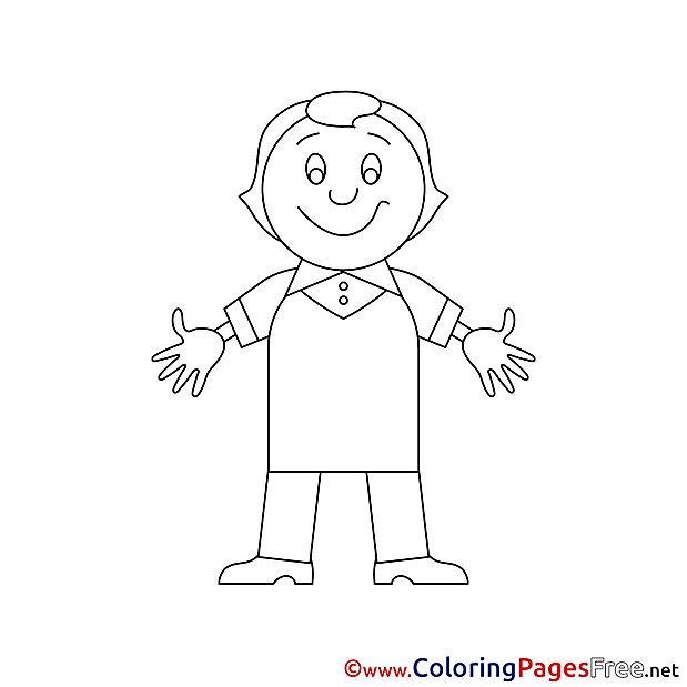 Infant Colouring Page printable free