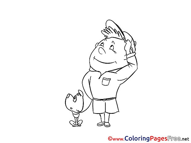 Boy Scout free printable Coloring Sheets