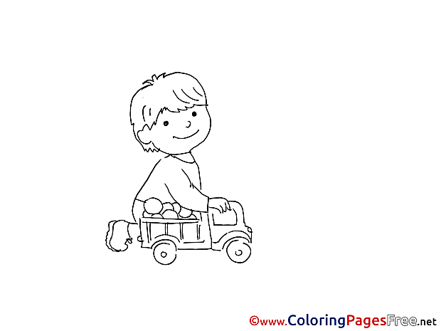 Car download Colouring Sheet Toy free