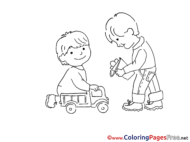Cars Toys free printable Coloring Sheets Boys
