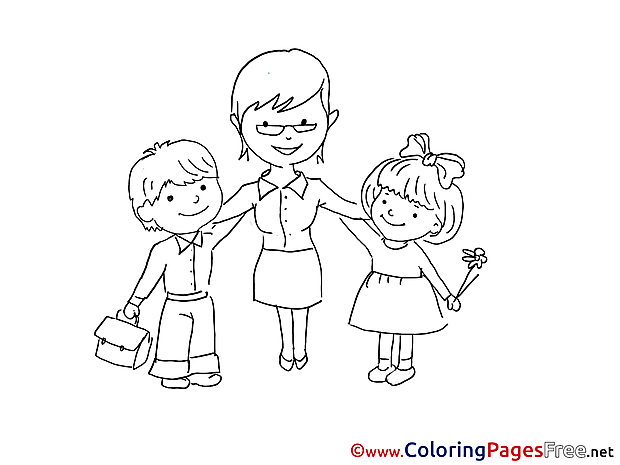 For Kids printable Colouring Page