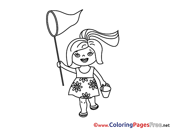 Net for Children free Coloring Pages