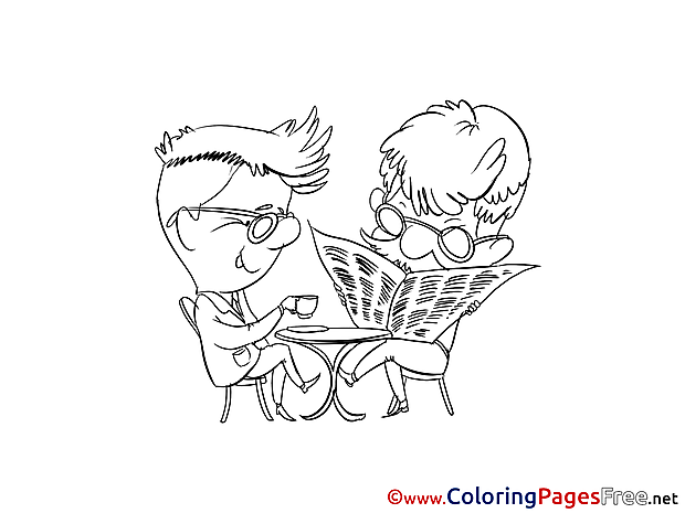 Newspaper printable Coloring Sheets download