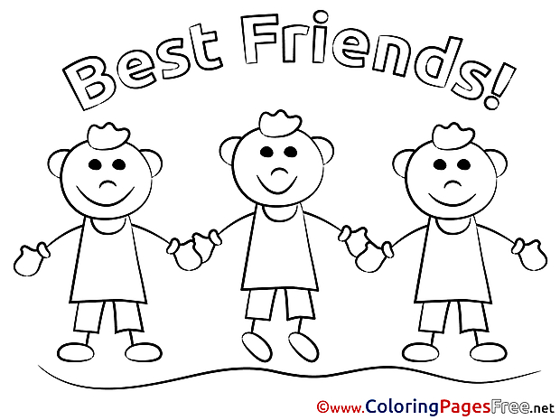Printable Coloring Sheets Friends download