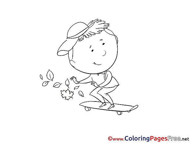 Skate Kids download Coloring Pages