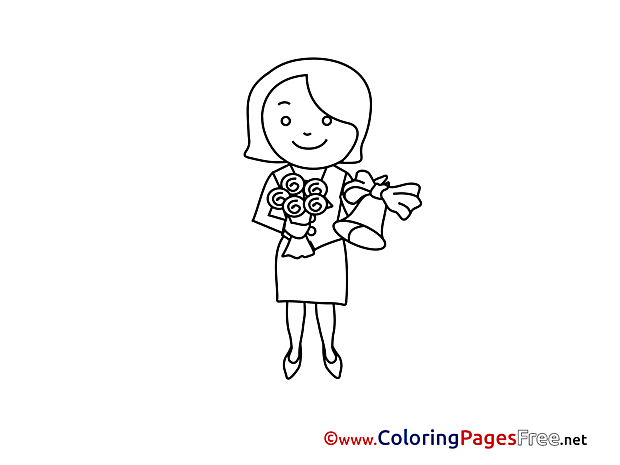 Teacher free Colouring Page download