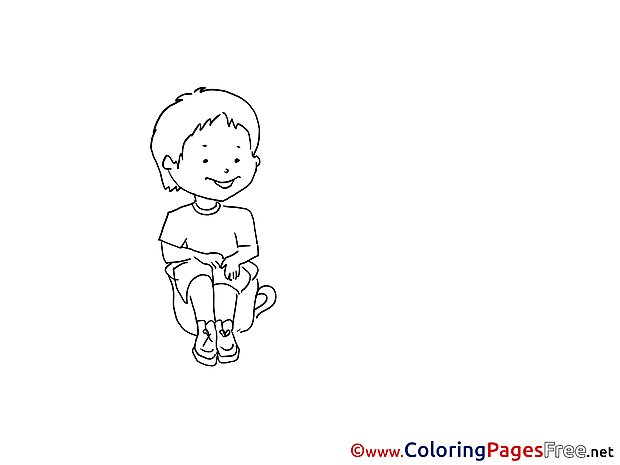 Toilet printable Coloring Sheets Kindergarten download