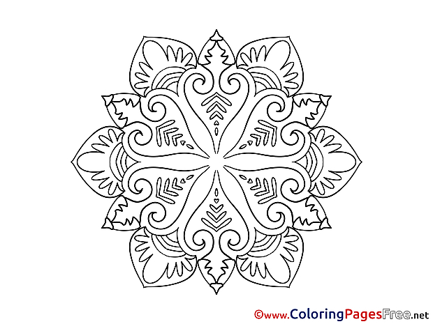 Children Mandala Colouring Page