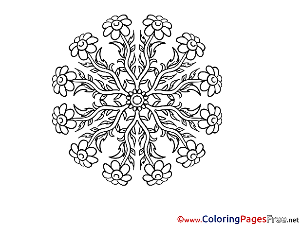 Coloring Sheets Mandala free