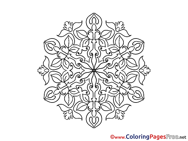 Colouring Page Mandala free